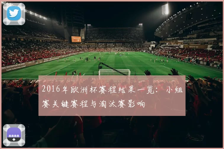 2016年欧洲杯赛程结果一览：小组赛关键赛程与淘汰赛影响